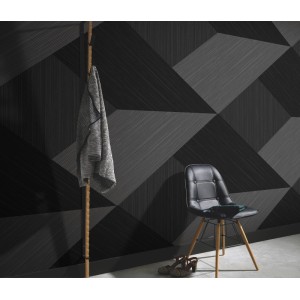 Erismann Vliestapete Fashion for Walls Shadow Grid Schwarz FSC®