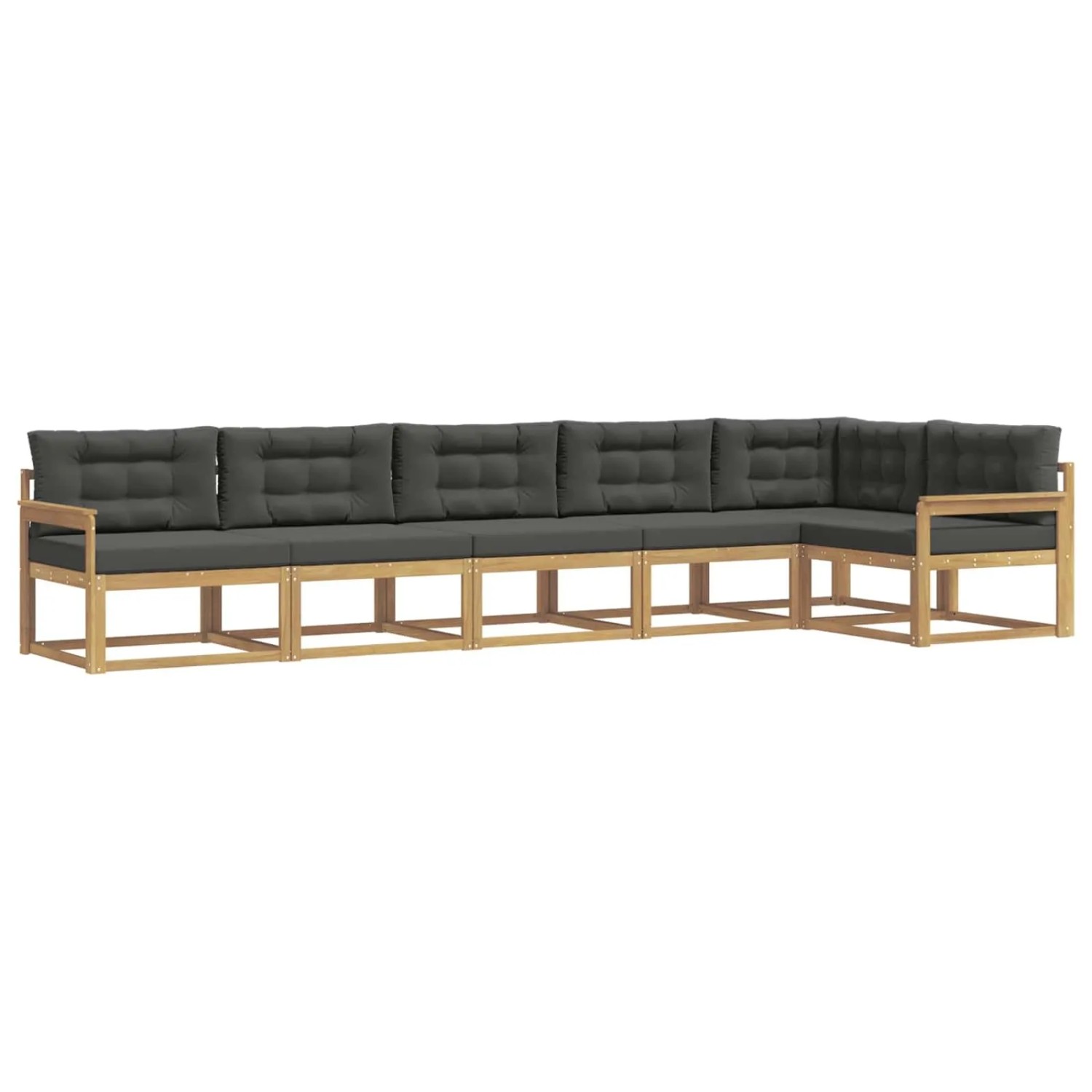 vidaXL Outdoor-Sofagarnitur 4-Tlg Weiß und Anthrazit Polyester 3386506