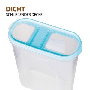Türkise Frischhaltebox/Schüttdose (2,8L) von Bestlivings, ideal zur Vorratshaltung von trockenen Lebensmitteln.