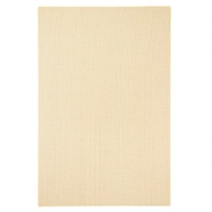Cremefarbener Snapstyle Sisal Teppich, klassisches Design, 200x200 cm.