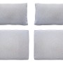 Ersatz-Kissenbezüge, 8-teilig, für Olea Lounge-Set in Grau. Sitz- und Rückenkissenbezüge.