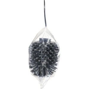Tesa Ersatz-WC-Bürstenkopf aus TPE, anthrazit, Ø 7,1 cm x 9,4 cm, verpackt.