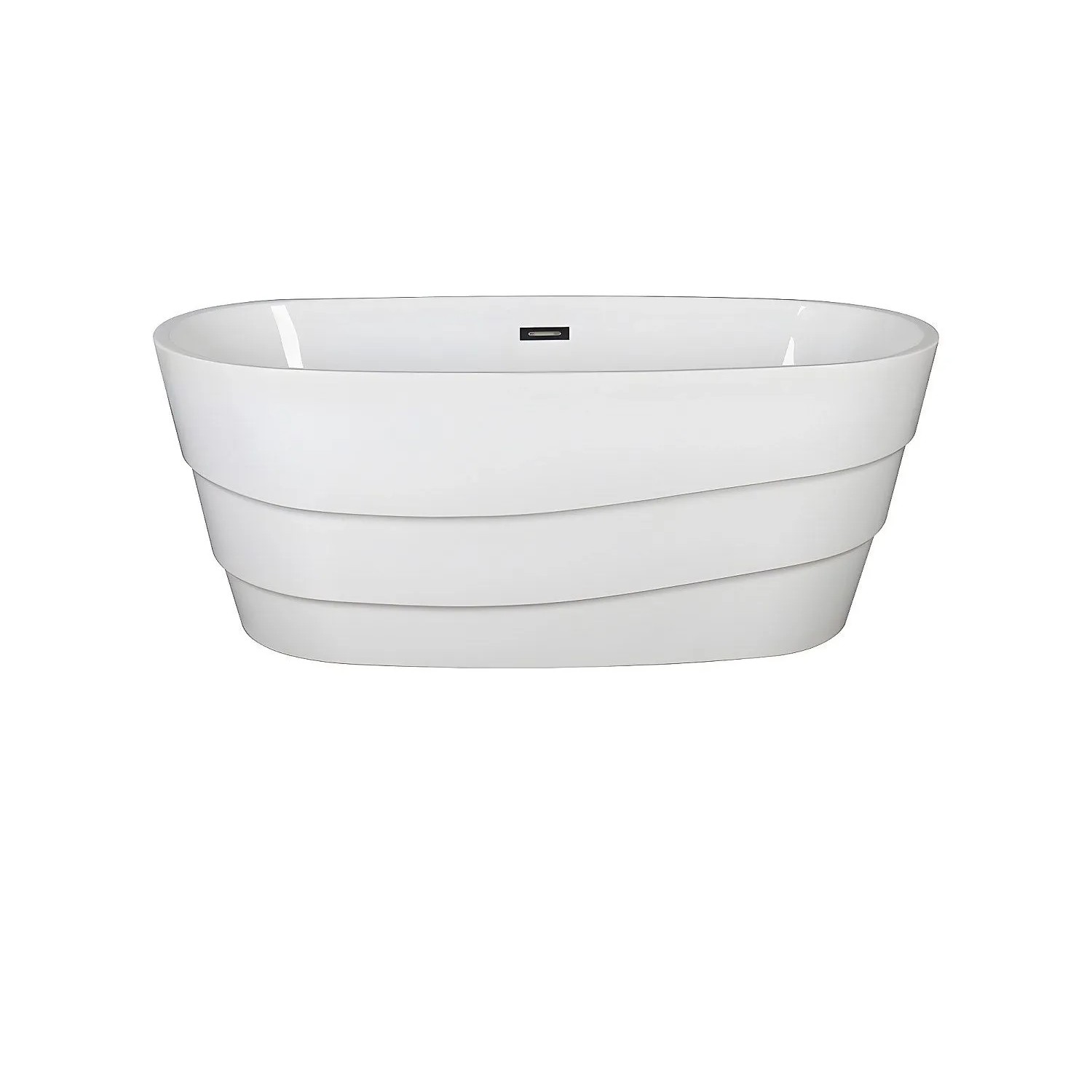 Vente-unique Freistehende Badewanne Dominika Weiß 150 cm