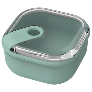 Rotho Frischhaltedose Ela 0,425 l in Mistletoe Green mit transparentem Deckel.