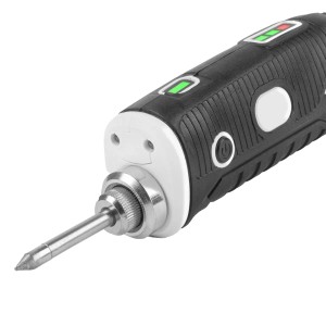 STAHLWERK Akku-Lötkolben BLK-8 ST: Kabellose Lötpistole mit Lötspitze und LED-Anzeige.