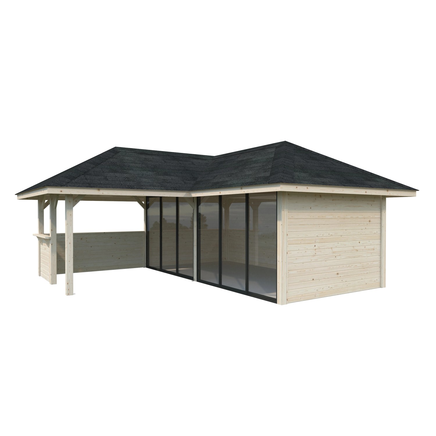 Palmako Pavillon Bianca Set222 Slide Naturbelassen 588 cm x 588 cm FSC® günstig online kaufen