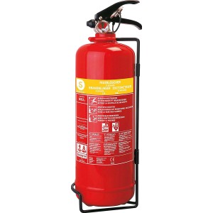Roter Smartwares Schaumlöscher SB2, 2 Liter, mit Halterung für Brandschutz der Klassen A und B.