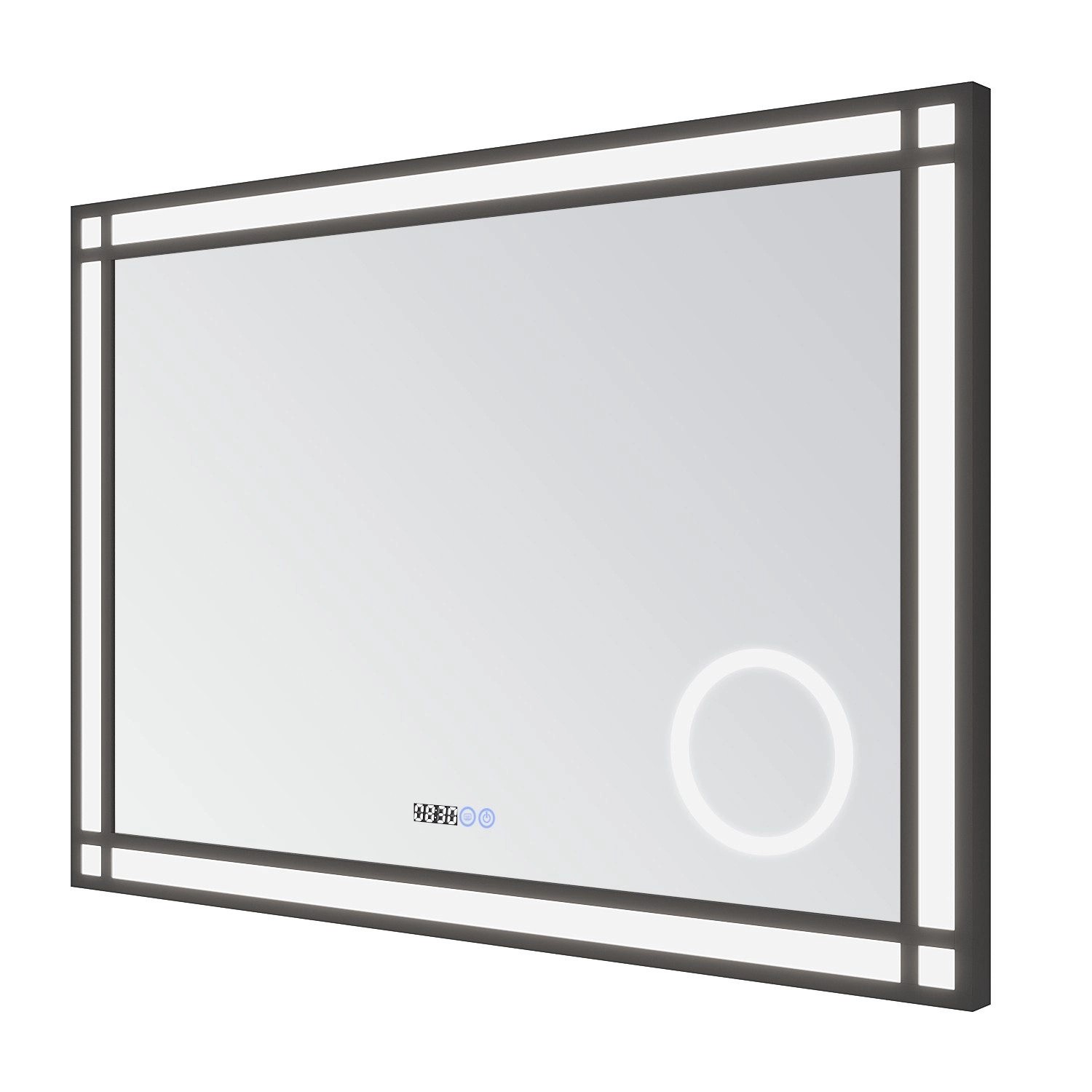 Aquabatos Badspiegel mit 3-fache Vergrößerung Spiegel mit Beleuchtung 100 x günstig online kaufen