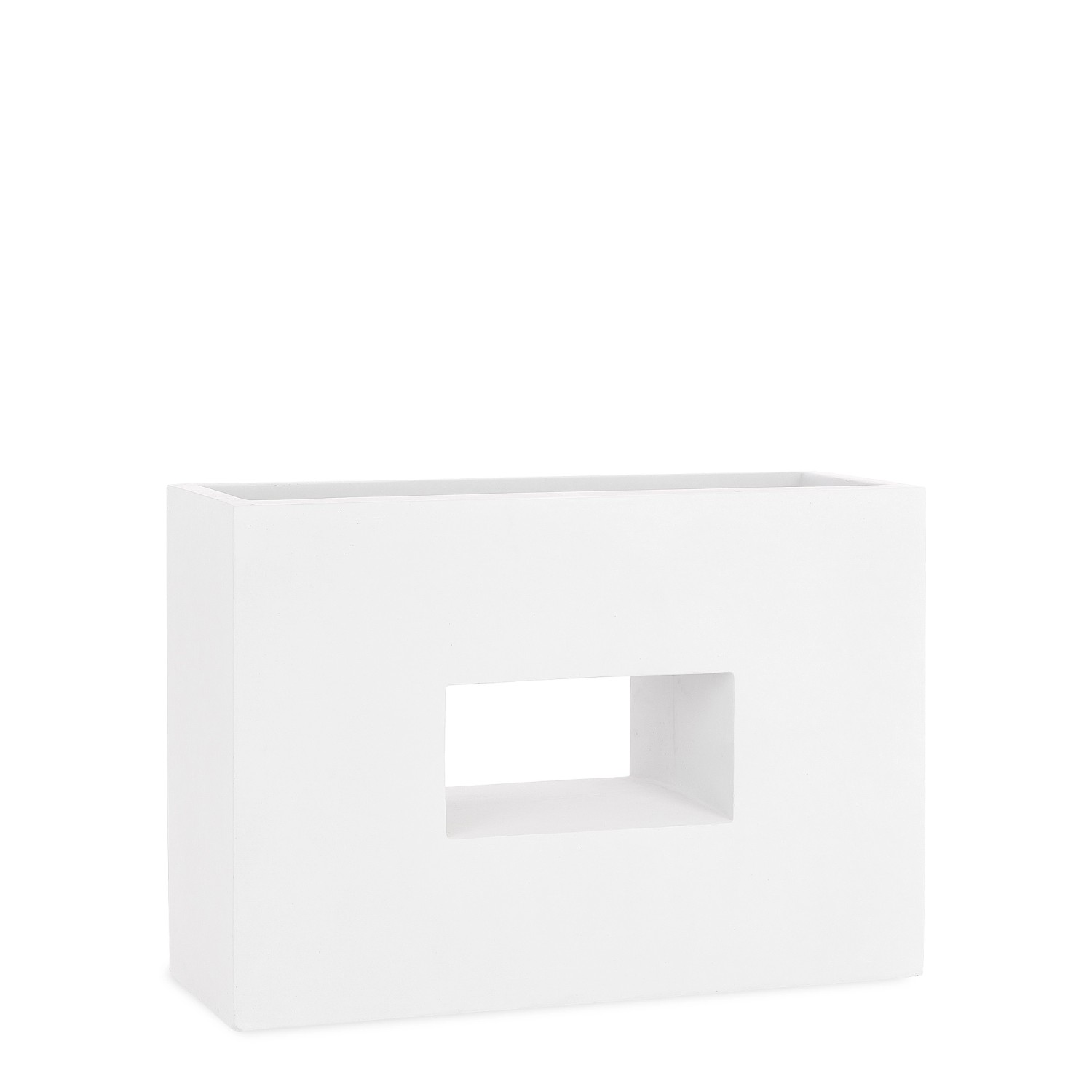 Pflanzwerk Hochbeet Pflanzkübel Vista Premium Frostbeständig 75 cm Weiß günstig online kaufen