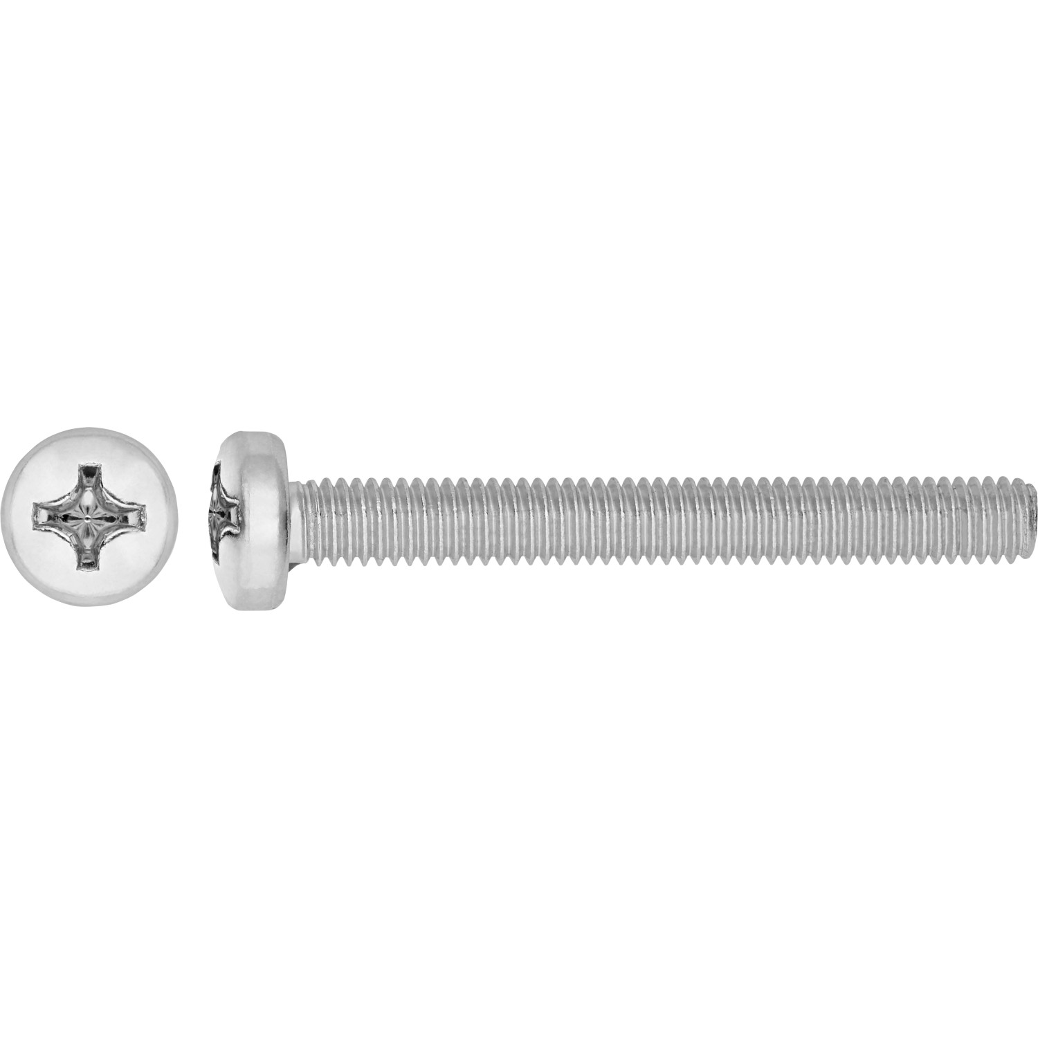 Gewindeschraube Ø 5,0 mm x 30 mm Kreuzschlitz PH-Antrieb Edelstahl A2 8 Stück