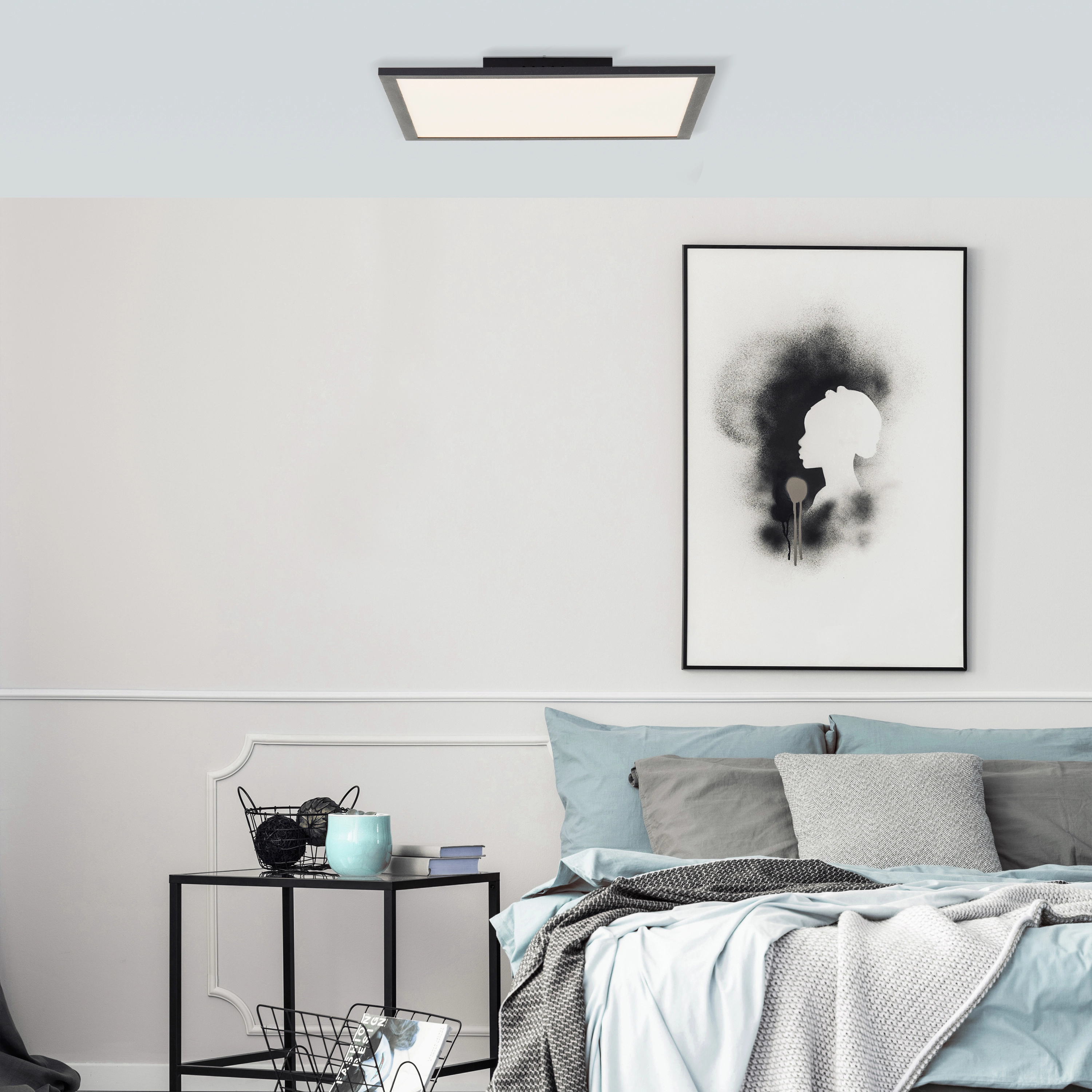Brilliant LED-Deckenaufbau-Paneel Jacinda kaufen Schwarz 40 OBI 40 cm bei cm x