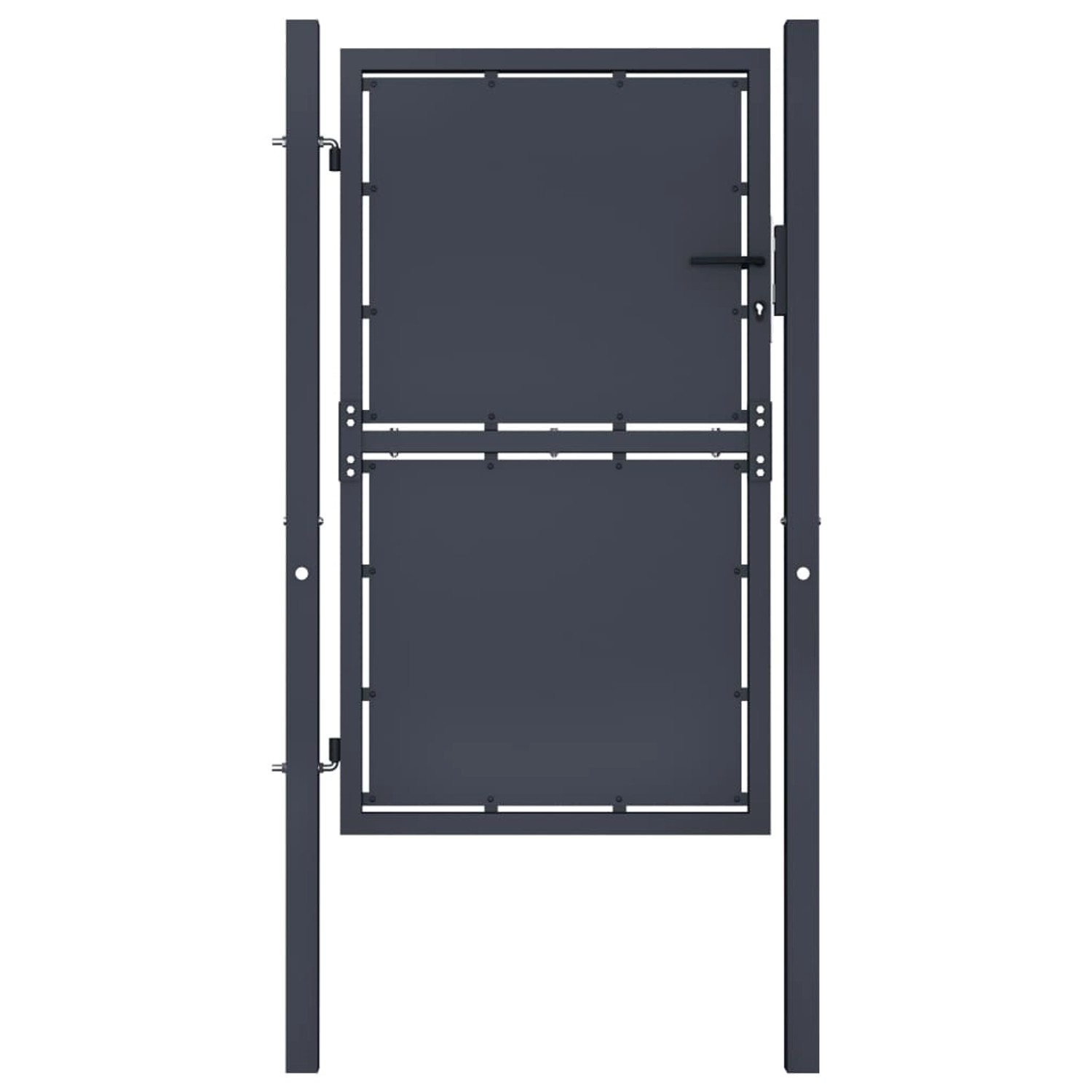 vidaXL Gartentor Stahl 100x175 cm Anthrazit 144521 günstig online kaufen