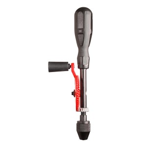 Pebaro Handbohrmaschine Standard mit schwarzem Griff und rotem Zahnrad.