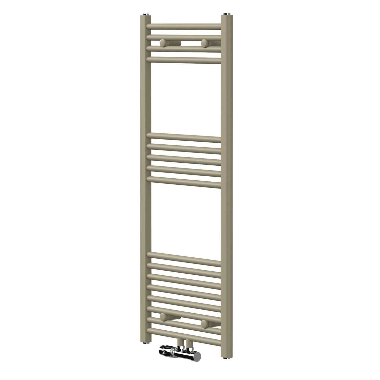 LuxeBath Handtuchheizkörper 500x1200 mm mit Ventil Set Wand Badheizkörper Gerade mit Mittelanschluss