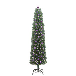 vidaXL Künstlicher Weihnachtsbaum mit 300 LEDs mit Ständer Grün 240 cm 3394975