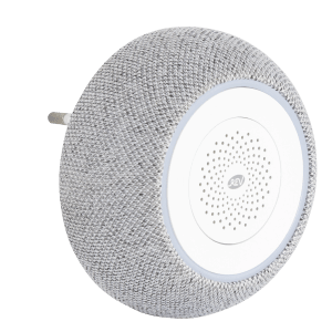 REV Ritter Funk-Gong Orchestra Mini in Grau für die Steckdose. Türklingel mit Lautsprecher.