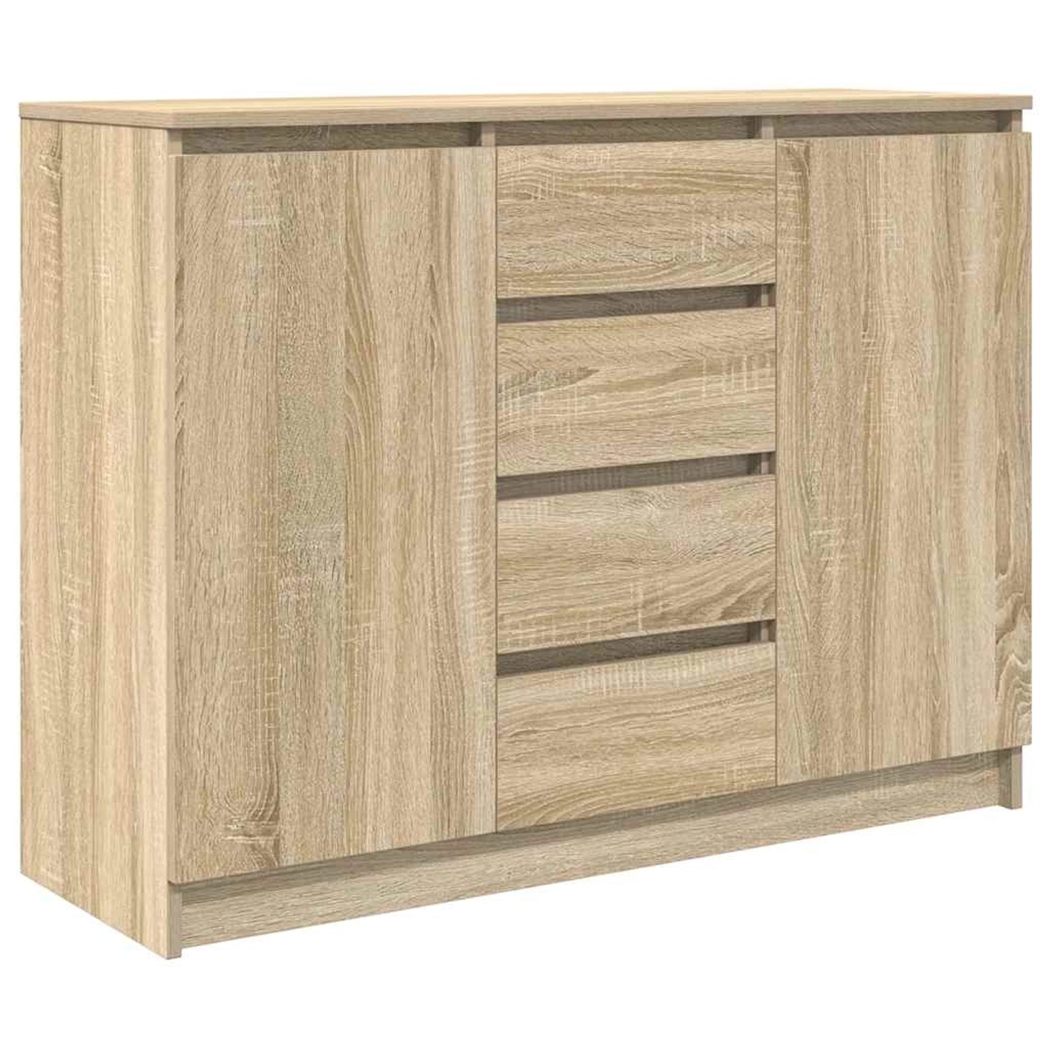 vidaXL Sideboard mit Schubladen Sonoma-Eiche 100,5x35x76 cm 3328446 günstig online kaufen