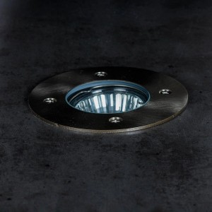 PRIOS Bodeneinbauleuchten Riya 9934184 Wasserdicht Modern in Alu aus Edelstahl 1-flammig GU10