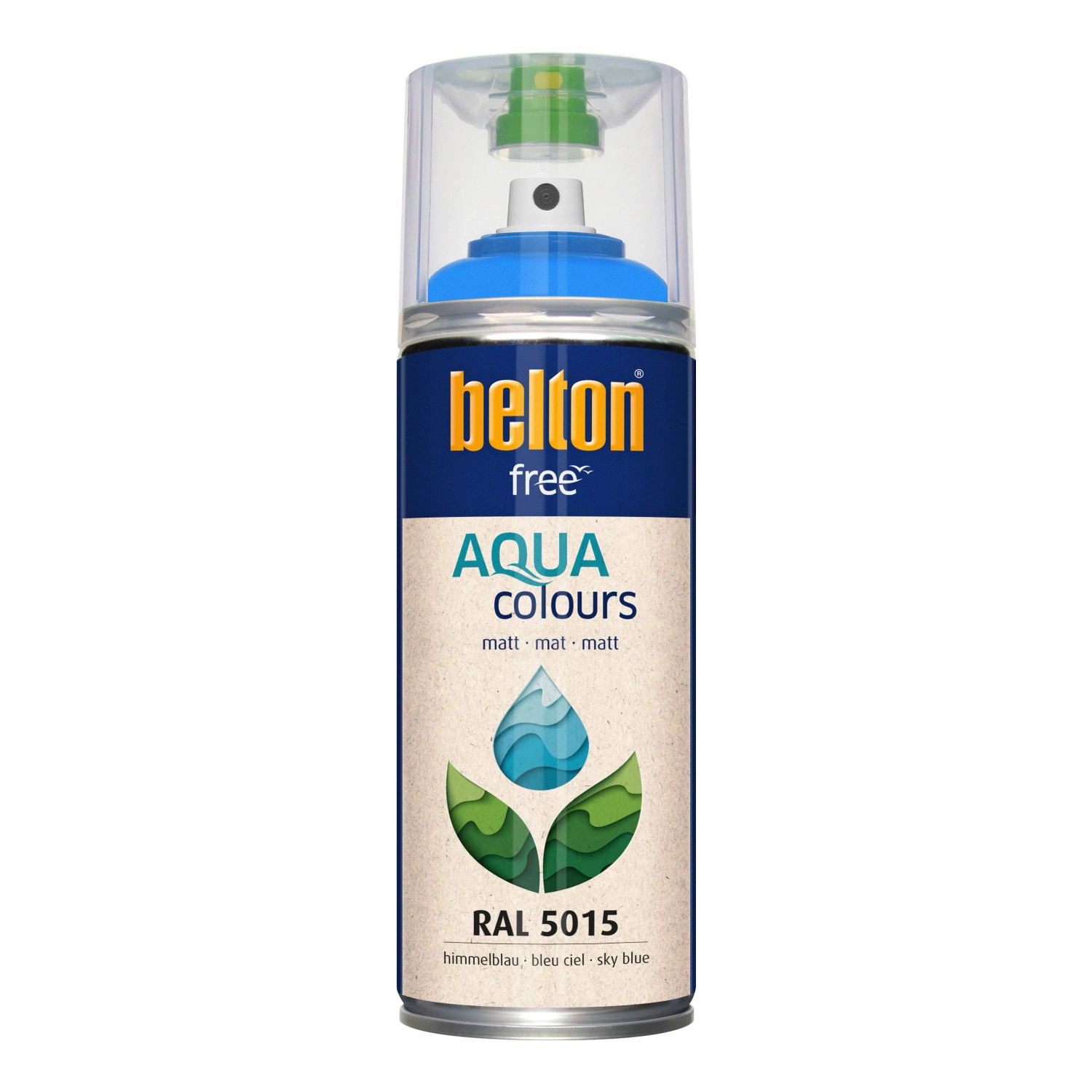 Belton Free AQUAcolours Buntlack RAL 5015 Himmelblau matt 400 ml