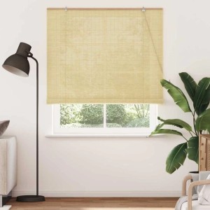 vidaXL Rollo mit Vorhängen Natur 140 x 220 cm Bambus 42006891