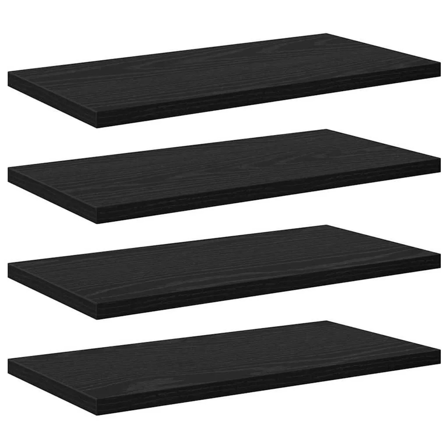 vidaXL Regalbrett 4 Stk Schwarz 40 x 20 x 1,5 cm Holzwerkstoff 875046 günstig online kaufen