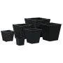 Furnicato Hochbeet Set Wasserhyazinthe Stahlrahmen Schwarz 40x40x40 Cm 30x30x30 Cm 20x20x20 Cm_2