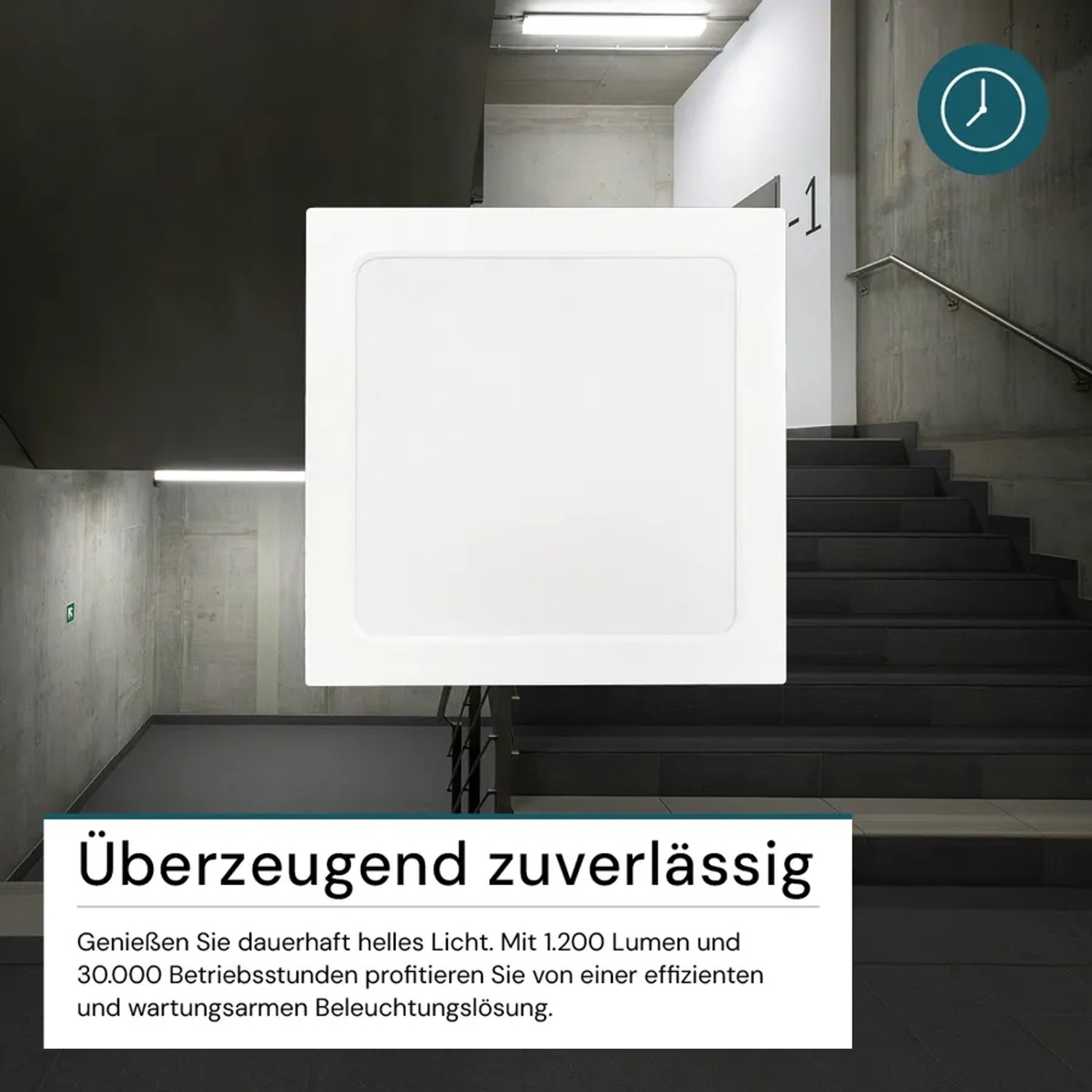 LUXULA LED Aufbauleuchte 12W IP44-Geschützt 1200lm Lichtfarbe Einstellbar CCT Deckenleuchte Eckig 173x34mm Badezimmerlampe Weiß_6