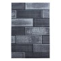 Ayyildiz Kurzflorteppich Plus 8007, schwarz, 120x170 cm, mit grafischem Muster.