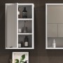Vicco Badschrank Eliza, weiß, 40x65 cm, mit einer Tür, zur Wandmontage. Badregal für mehr Stauraum.