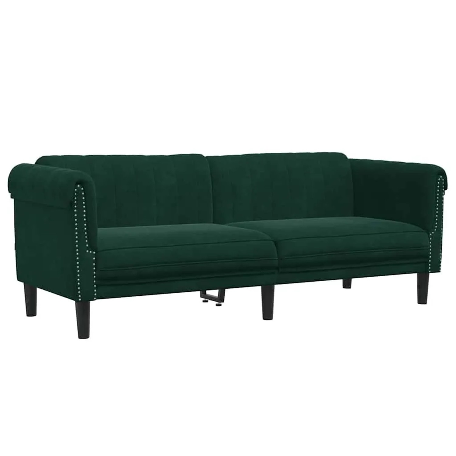 vidaXL Sofa 3-Sitzer Dunkelgrün Samt 372587