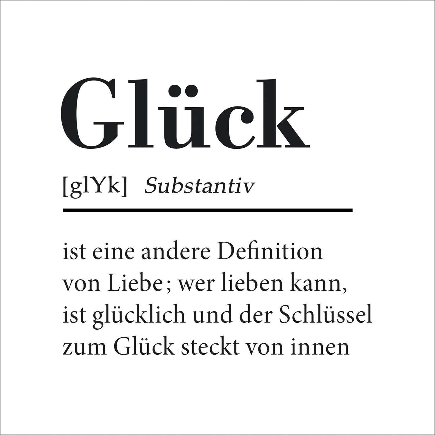 Pro Art Bild Canvas-Art Glück 30 cm x 30 cm