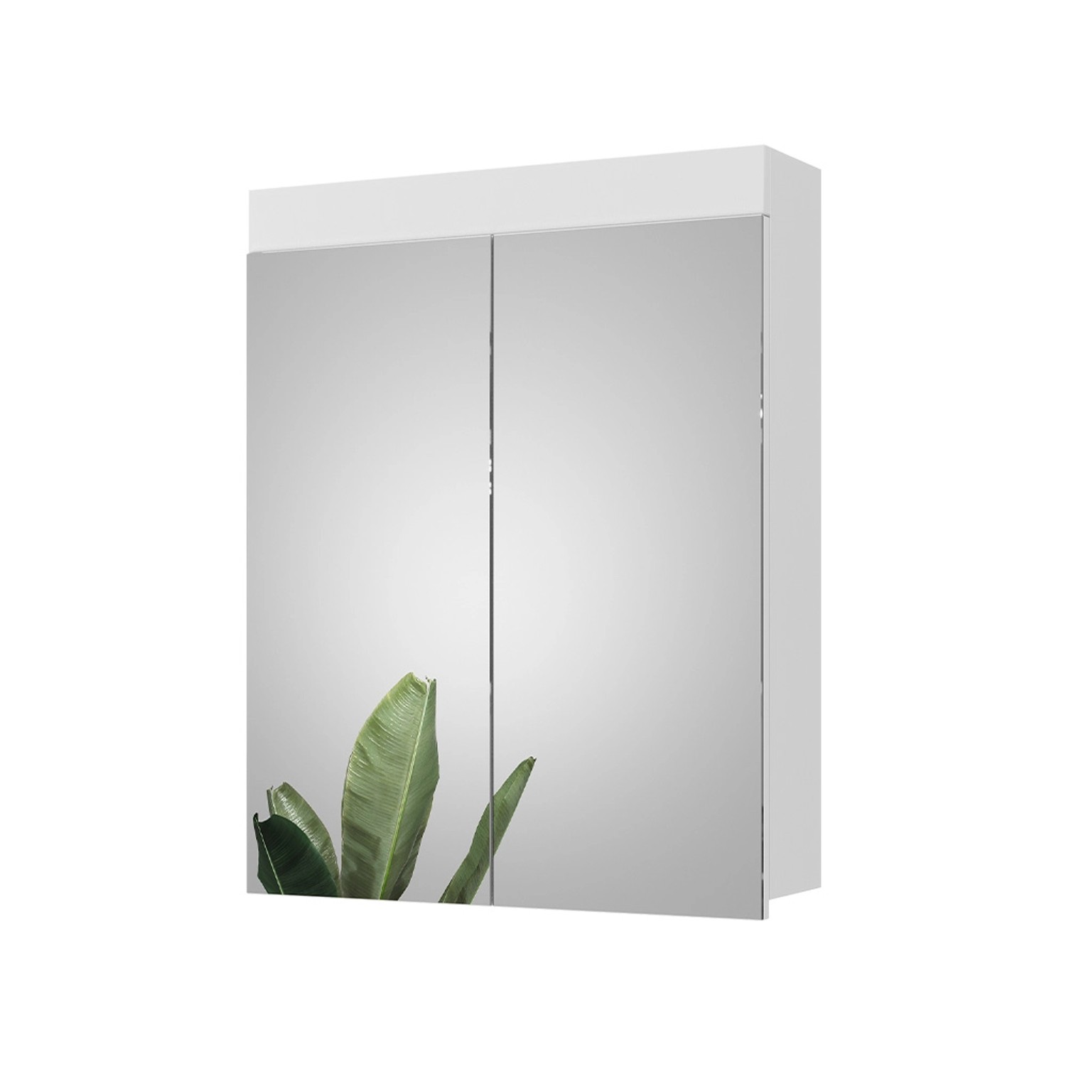 Vicco Badspiegelschrank Luna Weiß 60 x 77 cm günstig online kaufen