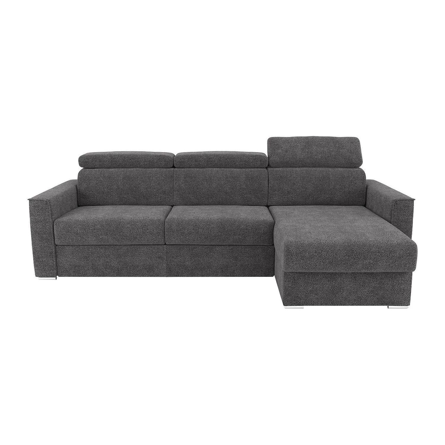 Vente-unique Schlafsofa Vizir Anthrazitgrau 302 cm