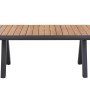 Rechteckiger, ausziehbarer Siena Garden Gartentisch Tirana aus Teakholz, 100x260 cm.