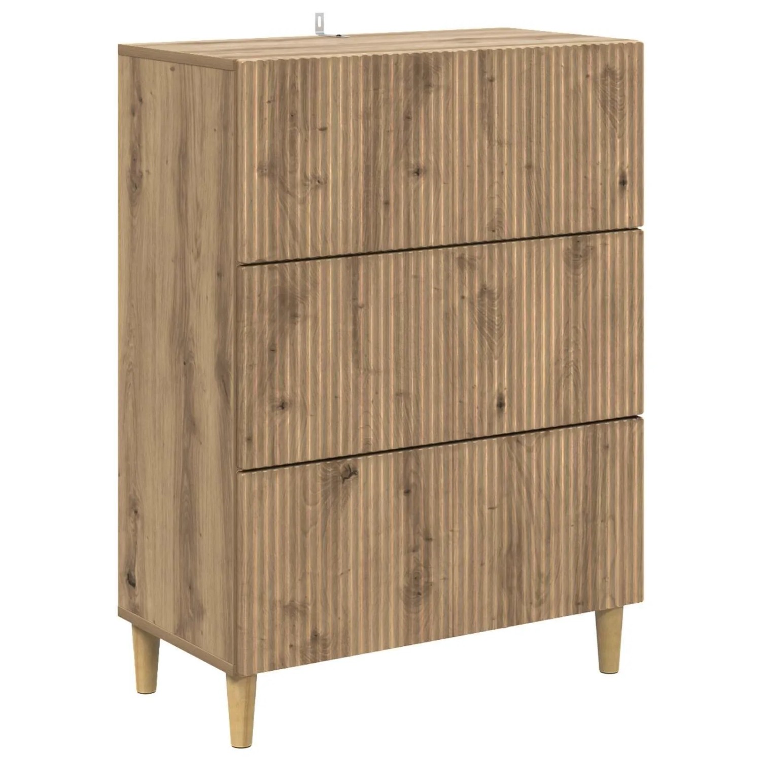 vidaXL Schubladenschrank Artisan-Eiche 66 x 34,5 x 90 cm Holzwerkstoff 894614