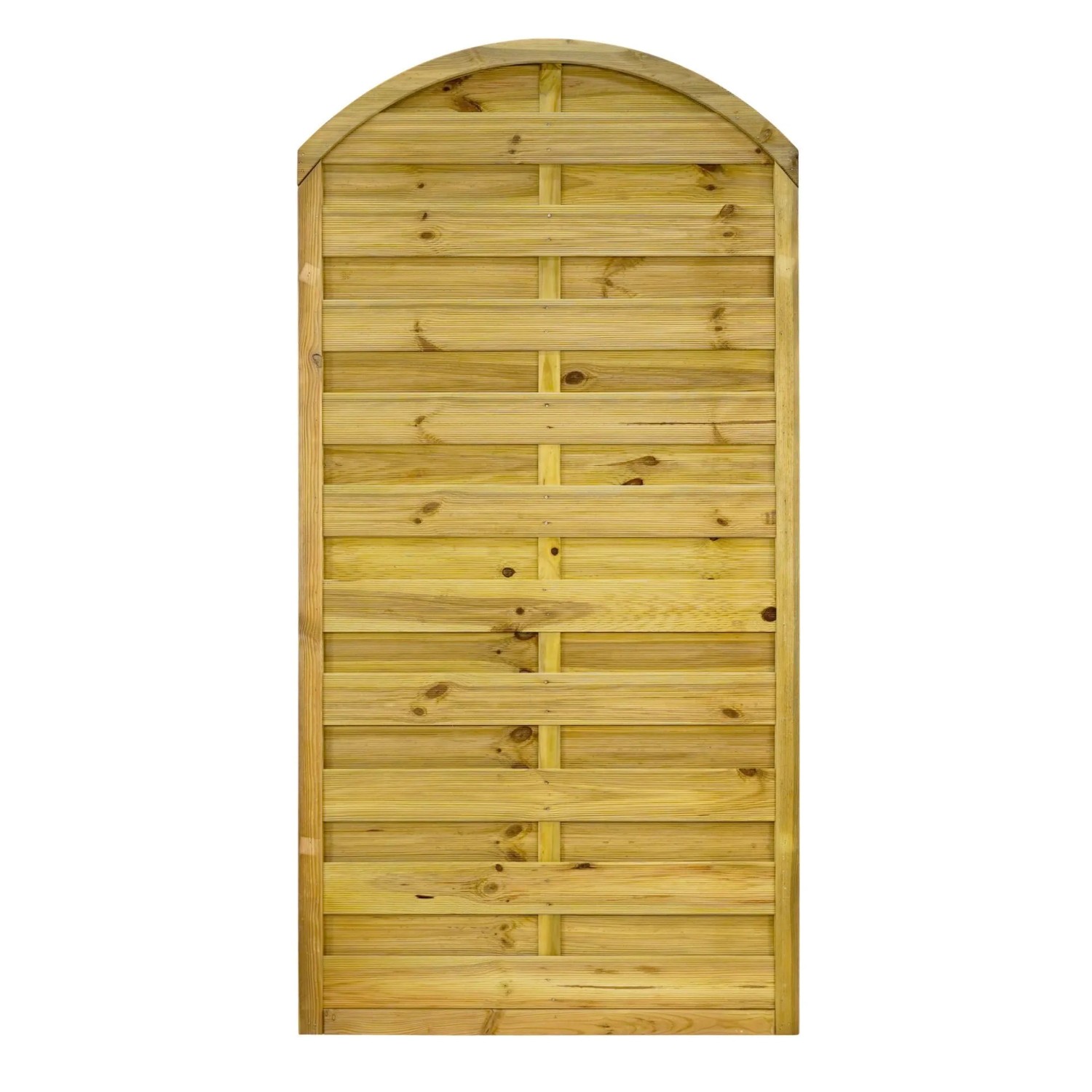 GartenLand Dichtzaun VARIO Gebogen 90x180 cm Holzzaun Kiefer PEFC KDI Grün 44x44 mm Rahmen