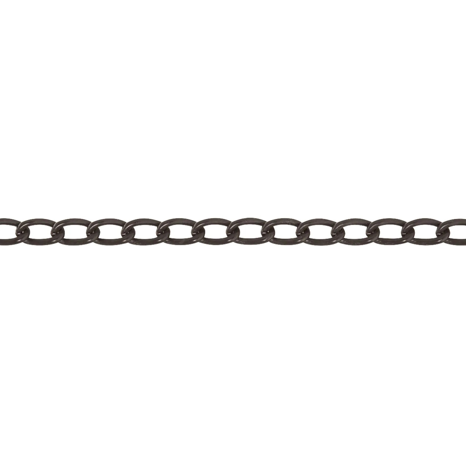 Conacord Panzerkette Stahl Gedreht Ø 2 mm x 10 mm Schwarz Meterware