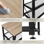 Tectake Schuhregal Blackpool Industrial Style Holz und Stahl 101 x 30 50 x 45 50 cm Industrial Holz Hell Eiche Sonoma_5