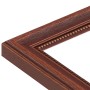 Detailansicht: Brauner WANDStyle Bilderrahmen H390 aus Massivholz im Landhausstil.