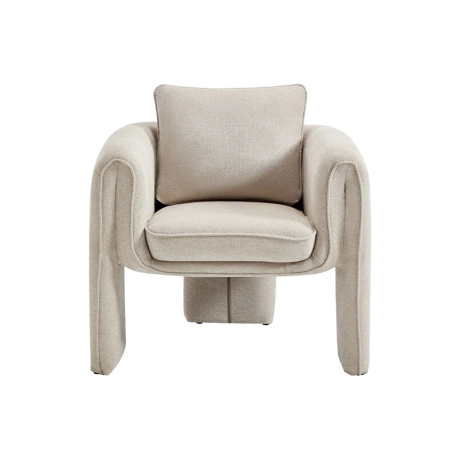 Vente-unique Sessel Mit Gerader Rückenlehne Jolipia Beige 82 cm