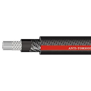 Querschnitt des PROREGAL Gartenschlauchs St. Anti-Torsion, 3/4 Zoll, 50m, Silver Pro.