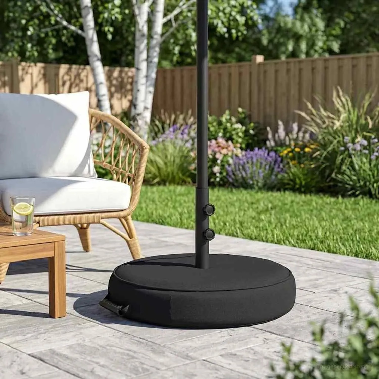 vidaXL Terrassenständer für Sonnenschirme 53 x 53 x 40 cm Stahl 42036276