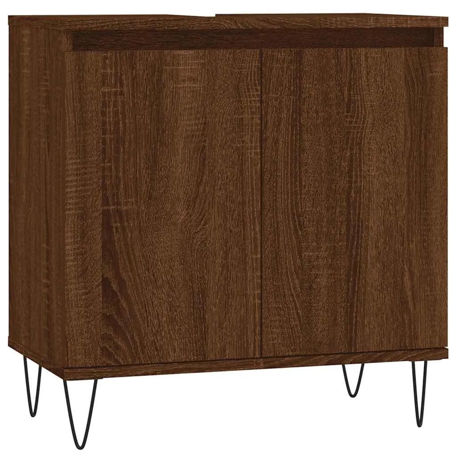 vidaXL Badschrank Braun Eichen-Optik 58x33x60 cm Holzwerkstoff 831587 günstig online kaufen