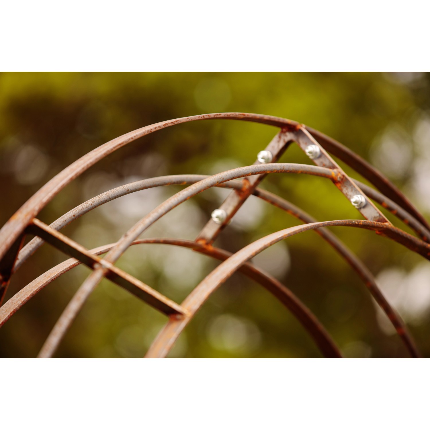 Detailansicht des Eleo Rosenbogen Cosenza, pulverbeschichtet in DB703 Anthrazit.