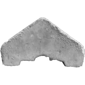 Betonzaun Anfangspfostenkappe Klassik Diamant, 14x14x5cm, für Sichtschutzzäune.