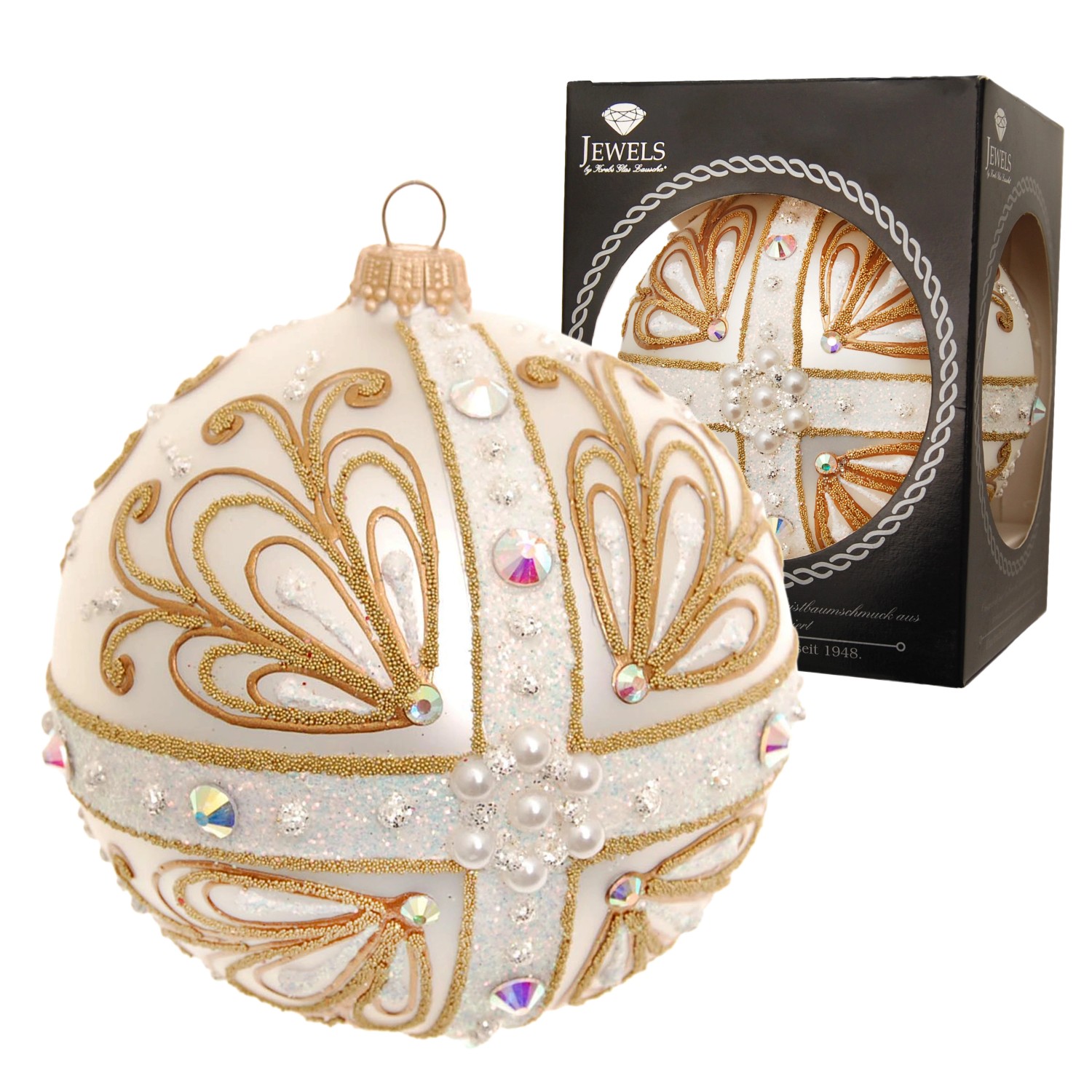 Krebs Glas Lauscha Weihnachtsbaumkugel 1-tlg. 10cm