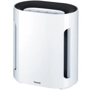 Beurer Luftreiniger LR 210 in Weiß, geeignet für Räume bis 26m² mit HEPA 13 Filter.