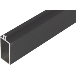 T & J Endleiste Gotland Serie, Anthrazit, 20x40x1795 mm, für Sichtschutzzaun