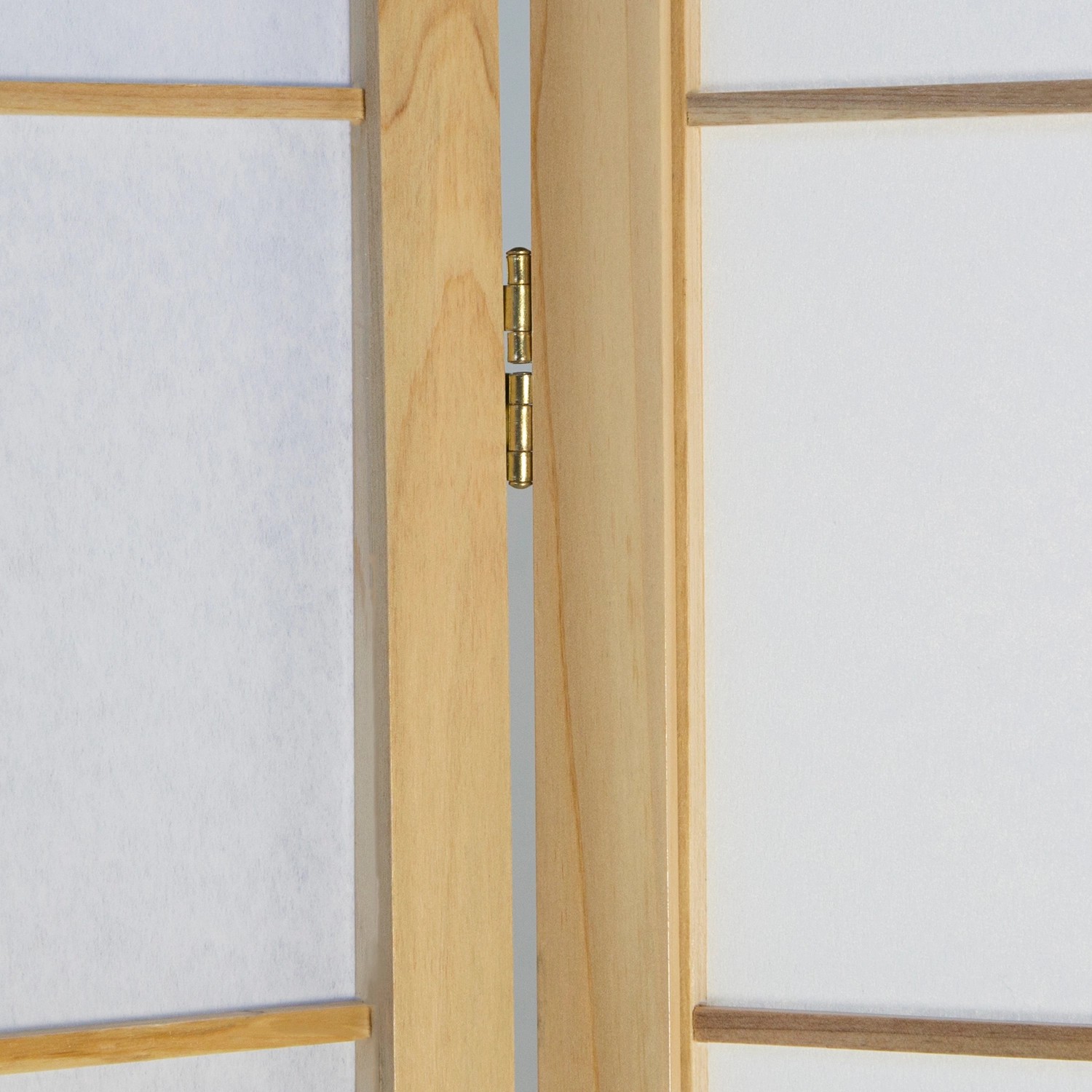 Homestyle4u 4-tlg. Paravent Shoji in Braun 176x175 cm 167_5