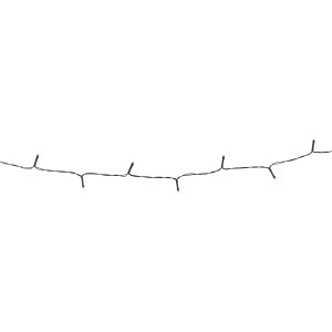 LED-Solar-Lichterkette mit kaltweißen LEDs zur Dekoration für Außenbereiche.